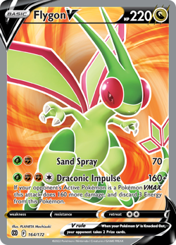 Flygon V 164/172 Ultra Rare Brilliant Stars Pokemon NM/M - Image 4