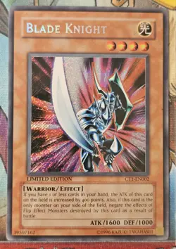 Yu-Gi-Oh! TCG Blade Knight CT1-EN002 Limited Edition Secret Rare - Image 1