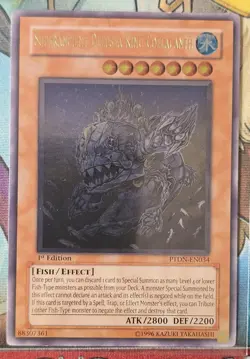 Yu-Gi-Oh! Superancient Deepsea King Coelacanth PTDN-EN034 1st Ed Ultimate Rare - Image 1