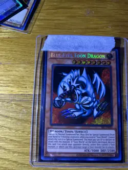 Yugioh Blue-Eyes Toon Dragon Spell Ruler Secret Rare SRL-EN000 - Image 1