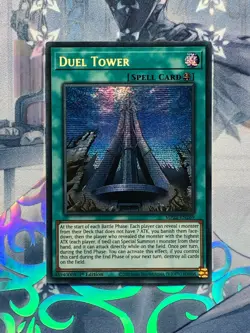 MP22-EN269 Duel Tower 1st Edition Secret Rare Near Mint YuGiOh TCG - Image 1