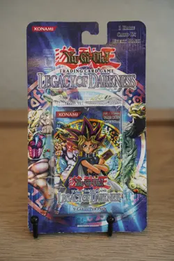 2002 Yugioh LOD 1st Edition Legacy of Darkness Blister Pack Sealed TCG - Image 1