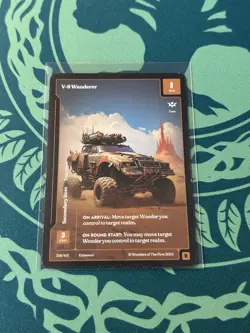 V-8 Wanderer Paper Rare Wonders Of The First Existence Heliosynth Transport - Image 1