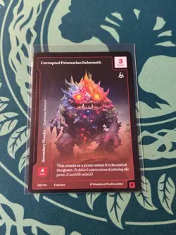 Corrupted Prismatian Behemoth Paper Rare Wonders Of The First Existence Solfera - Image 1