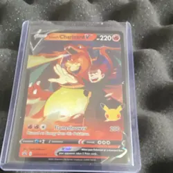 Pokemon Lance's Charizard V SWSH Promo Holo SWSH133 220 HP Flamethrower Card - Image 1