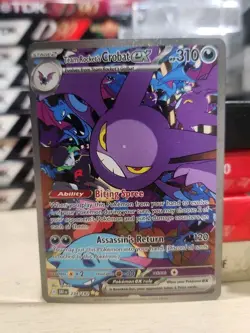 Pokemon Team Rocket's Crobat EX SIR Holo Card 234/182 Destined Rivals Series NM - Image 1