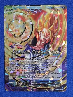 Knockout Strike Gogeta - SD6-01 Foil - Dragon Ball Super Card NM - Image 1