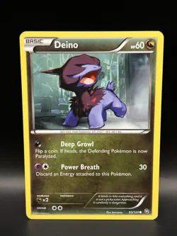 Deino 93/124 94/124 & Zweilous 96/124 - Pokemon Dragons Exalted Card - LP/NM/LP - Image 2