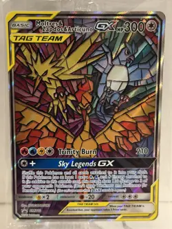 Pokemon Card Moltres Zapdos Articuno GX SM210 SM Black Star Promos Sealed - Image 1