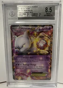 BGS 8.5 Mewtwo EX XY107 Black Star Promo Pokemon Card - Image 1