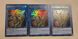 3x MAMA-EN073 Black Luster Soldier - Soldier of Chaos Ultra Rare 1st Ed YuGiOh - Image 1