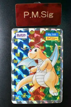 Dragonite No. 149 Topsun 1997 Checkred Prism Japanese Pokemon Card - Image 1