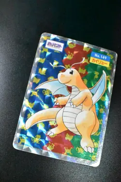 Dragonite No. 149 Topsun 1997 Checkred Prism Japanese Pokemon Card - Image 3