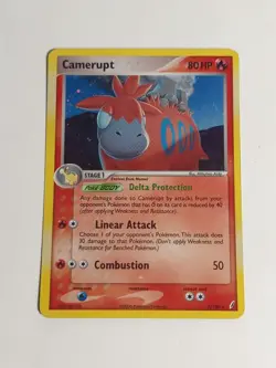 Camerupt - 3/100 - Pokemon Crystal Guardians Holo Card LP Vintage Holographic - Image 2