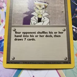 NM Imposter Professor Oak Base Set 73/102 Rare WOTC Vintage Pokemon TCG Card - Image 2
