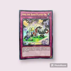 Yugioh TCG - And The Band Played On PRIO-ENDE2 Ultra Rare NM Holo - Image 1