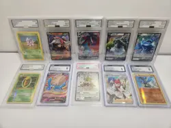 Pokemon Tcg Graded Card Lot Of 10 PSA/AGS/CGC/BCTC ect Slab Lot - Image 1