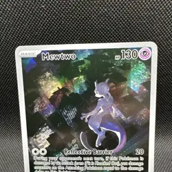 Pokemon Mewtwo 52 Black Star Promo SVP 151 Rare Full Art Holo Card - Image 2
