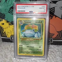 Pokemon CLV EN Venusaur 003/034 Trading Card Game Classic Collection Holo PSA 10 - Image 2