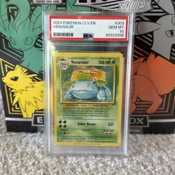Pokemon CLV EN Venusaur 003/034 Trading Card Game Classic Collection Holo PSA 10 - Image 5