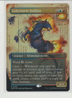 Colorstorm Stallion - Borderless Rare MtG Card SOS 299 - Image 1