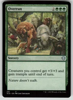 Overrun Uncommon Starter Commander Decks 201 MTG Near Mint 2022 - Image 1