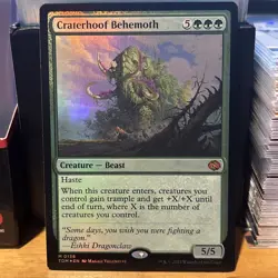 Craterhoof Behemoth Foil NM Tarkir: Dragonstorm MTG - Image 1