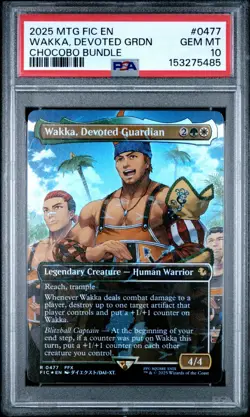 Wakka, Devoted Guardian (Borderless) (Chocobo Track Foil) Commander: Final... - Image 1