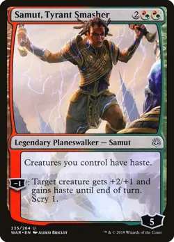 Samut, Tyrant Smasher [War of the Spark] Magic MTG NM 235 - Image 1