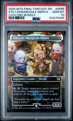 MTG Magic Final Fantasy STILTZKIN MOOGLE MERCHANT 0467 Chocobo Track Foil - Image 1