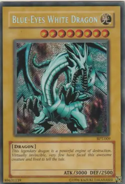 💎 Blue-Eyes White Dragon | 2003 Yu-Gi-Oh! BPT-009 | Secret Rare Promo - Image 1