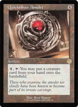 Quicksilver Amulet R The Brothers' War: Retro Frame Artifacts 45 NM - Image 1
