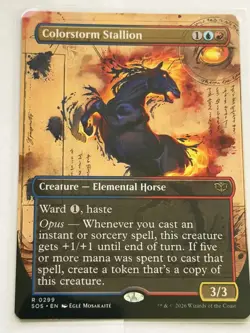 Colorstorm Stallion Borderless Secrets of Strixhaven 299 - Image 1