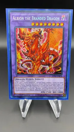 Yugioh! TCG, Albion the Branded Dragon MP22-EN076 NM Prismatic Secret - Image 1