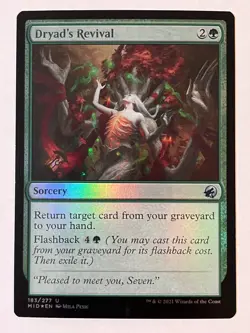 Dryad's Revival Innistrad: Midnight Hunt Foil MTG NM - Image 1