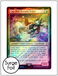 1x Cait Sith, Fortune Teller, Surge Foil, Final Fantasy, Magic MTG NM - Image 1