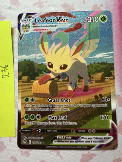 Pokemon Evolving Skies TCG Leafeon VMAX 205/203 Alt Art NM - Image 1