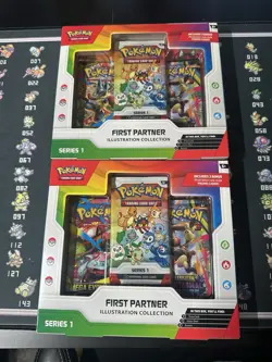 Pokemon TCG First Partner Illustration Collection Series 1 Box Lot of (2) Promo - Image 1