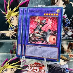 Yugioh 3x Playset Fiendsmith's Lacrima INFO-EN035 Common 1st Ed Near Mint - Image 1