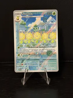 Pokemon Card Sunflora 169/167 Twilight Masquerade Illustration Rare Near Mint - Image 1
