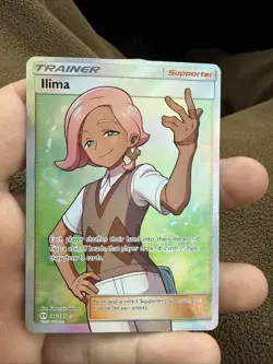 Pokemon Ilima Full Art Ultra Rare Trainer Supporter Card Sun & Moon 146/149 Nm - Image 1