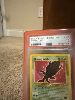 Shining Celebi 106/105 2002 Neo Destiny Holo PSA 5 Graded Pokemon REGRADE - Image 2