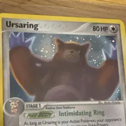 Pokemon Ursaring Unseen Forces 18/115 Reverse Holo Rare 80HP - Image 2
