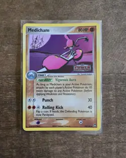 Medicham 34/108 EX Power Keepers Reverse Holo Stamped Pokemon Card - Image 1