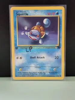 1st Edition Squirtle Vintage 68/82 Team Rocket Pokemon Card Light Play - Image 3