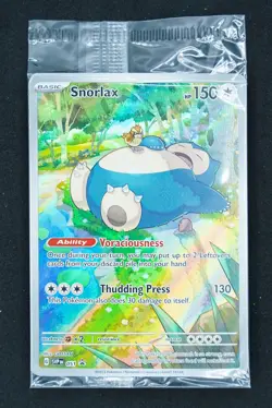 SEALED 2023 Snorlax Black Star Alt Art SVP 051 Pokemon 151 Promo English Holo - Image 1