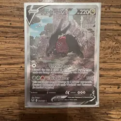 Pokemon 2022 Regidrago V 184/195 Full Art Silver Tempest GEM - Image 1