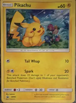 Pokemon Pikachu SM86 SM Black Star Promo Holo English 60 HP 2017 - Image 1