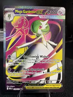 Pokemon TCG Mega Evolution Mega Gardevoir Ex 159/132 Ultra Rare Holo NM Full Art - Image 1