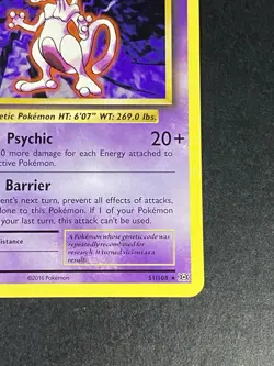 Mewtwo Non Holo Rare 51/108 Pokemon TCG XY Evolutions 2016 NM - Image 5